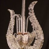 Set of 5 Art Decò Fountain Chandelier By Barovier e Toso, Murano Glass, 194