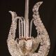 Set of 5 Art Decò Fountain Chandelier By Barovier e Toso, Murano Glass, 194