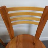 Pine chairs 80s set of 4