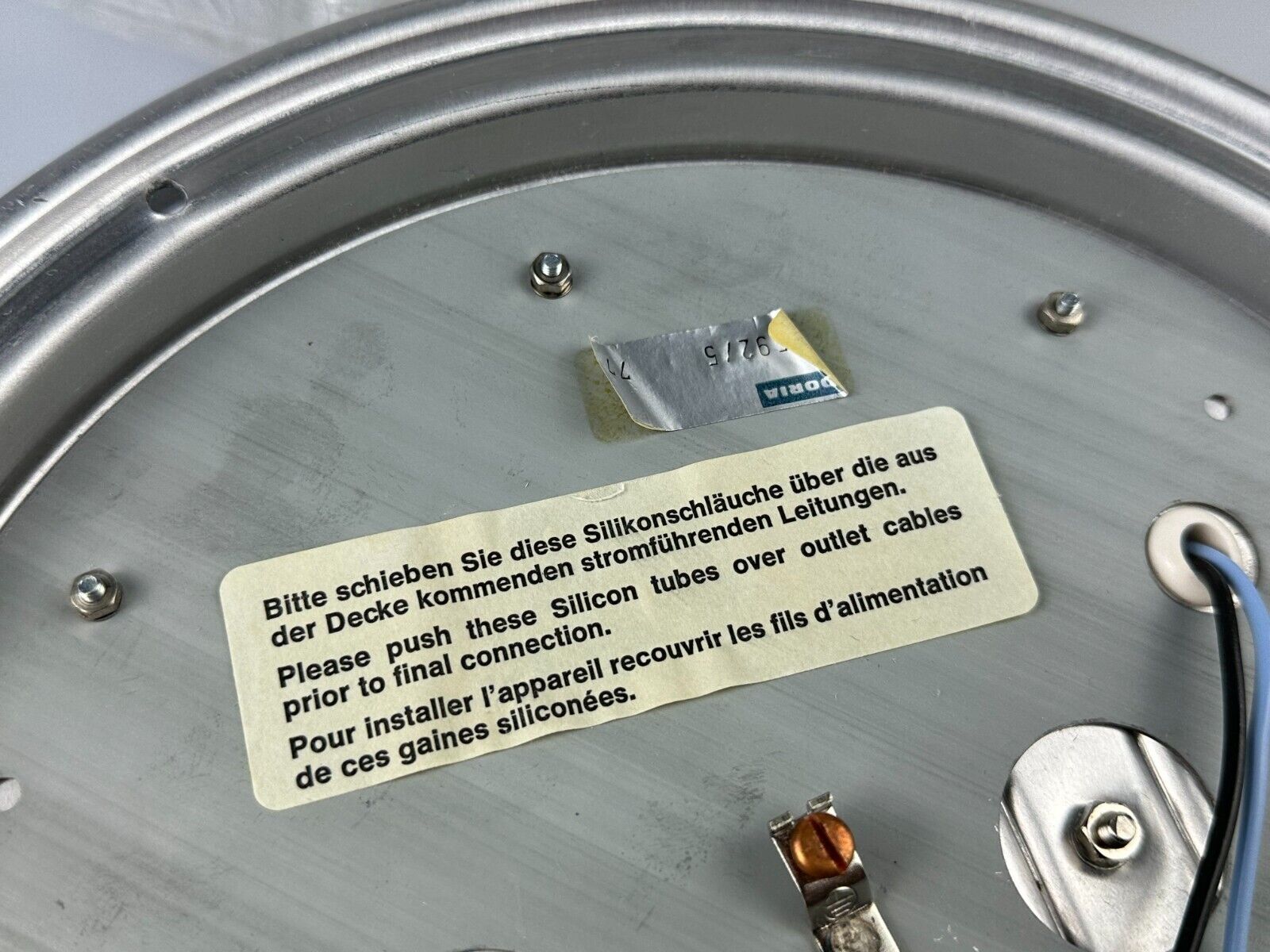 60s 70s ceiling lamp Plafoniere Ice Glass Doria Germany Space Age Design