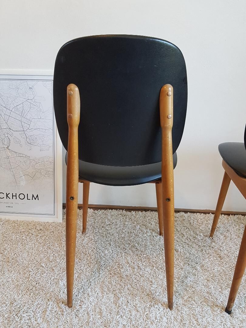 Pair of Baumann chairs model Pegasus circa 1960