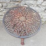 Cast iron garden pedestal table