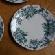Assiettes Terre de fer Saint Amand décor Anémone