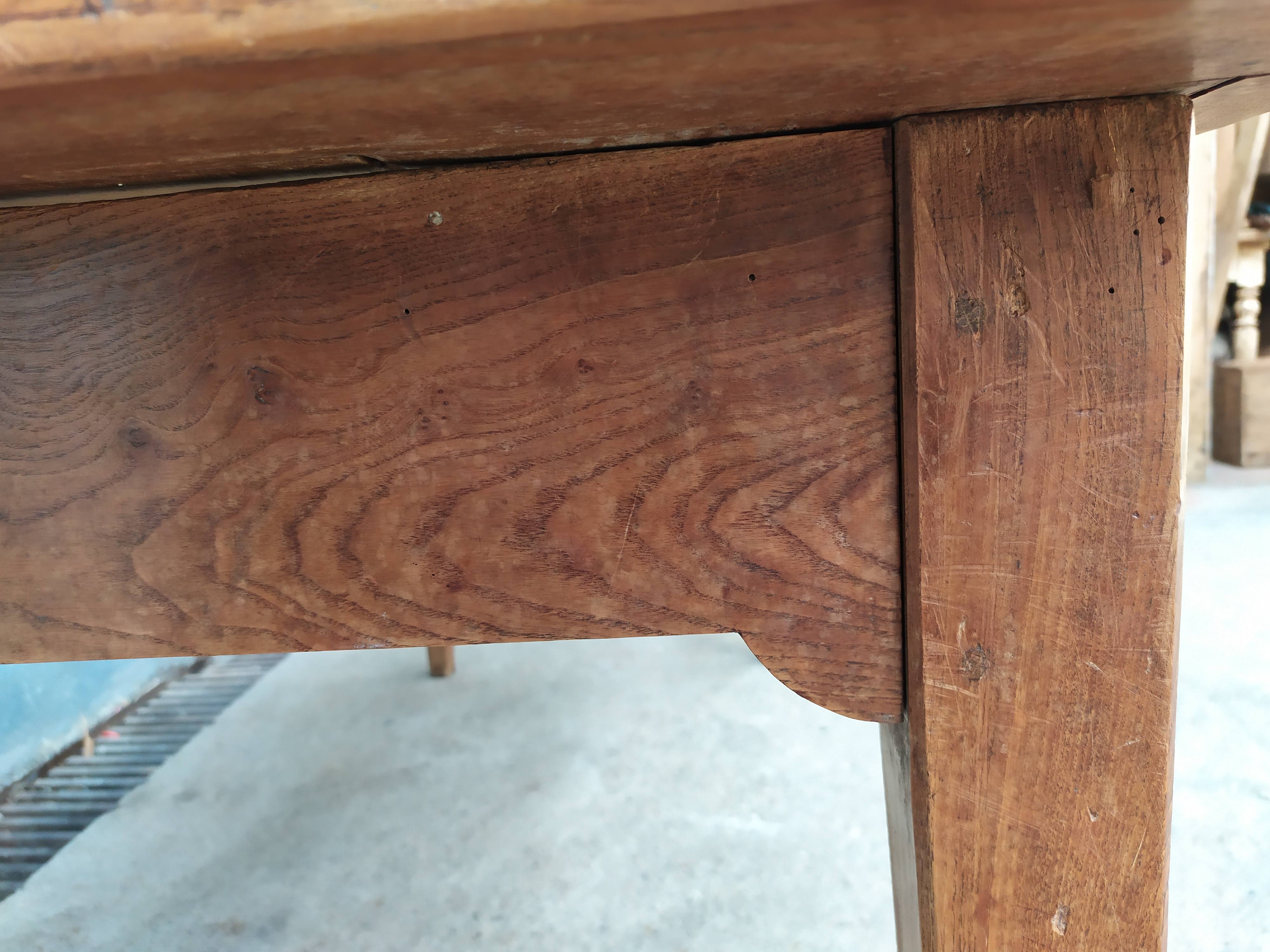 Table de ferme en chêne