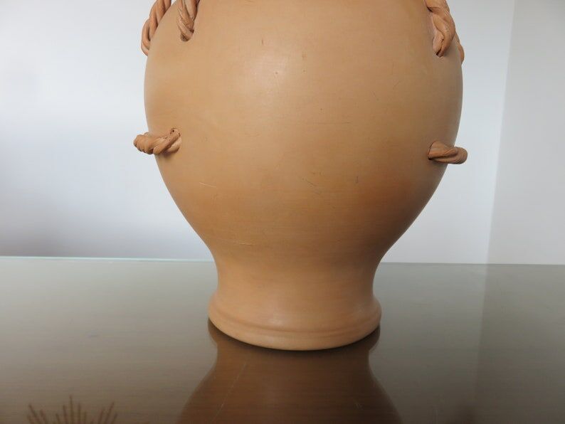 Terracotta lamp, terracotta 60s 70s