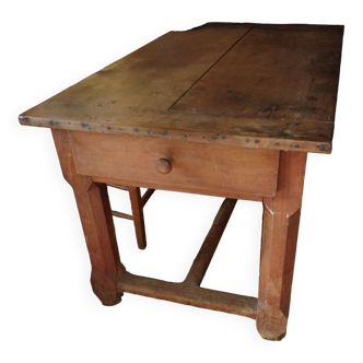 Table de ferme en merisier – xixe siècle