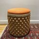 1970 wicker chest pouf