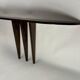 Mid-Century Italian Wooden Wall-Mounted Console Table in the style of Ulrich, 1950s