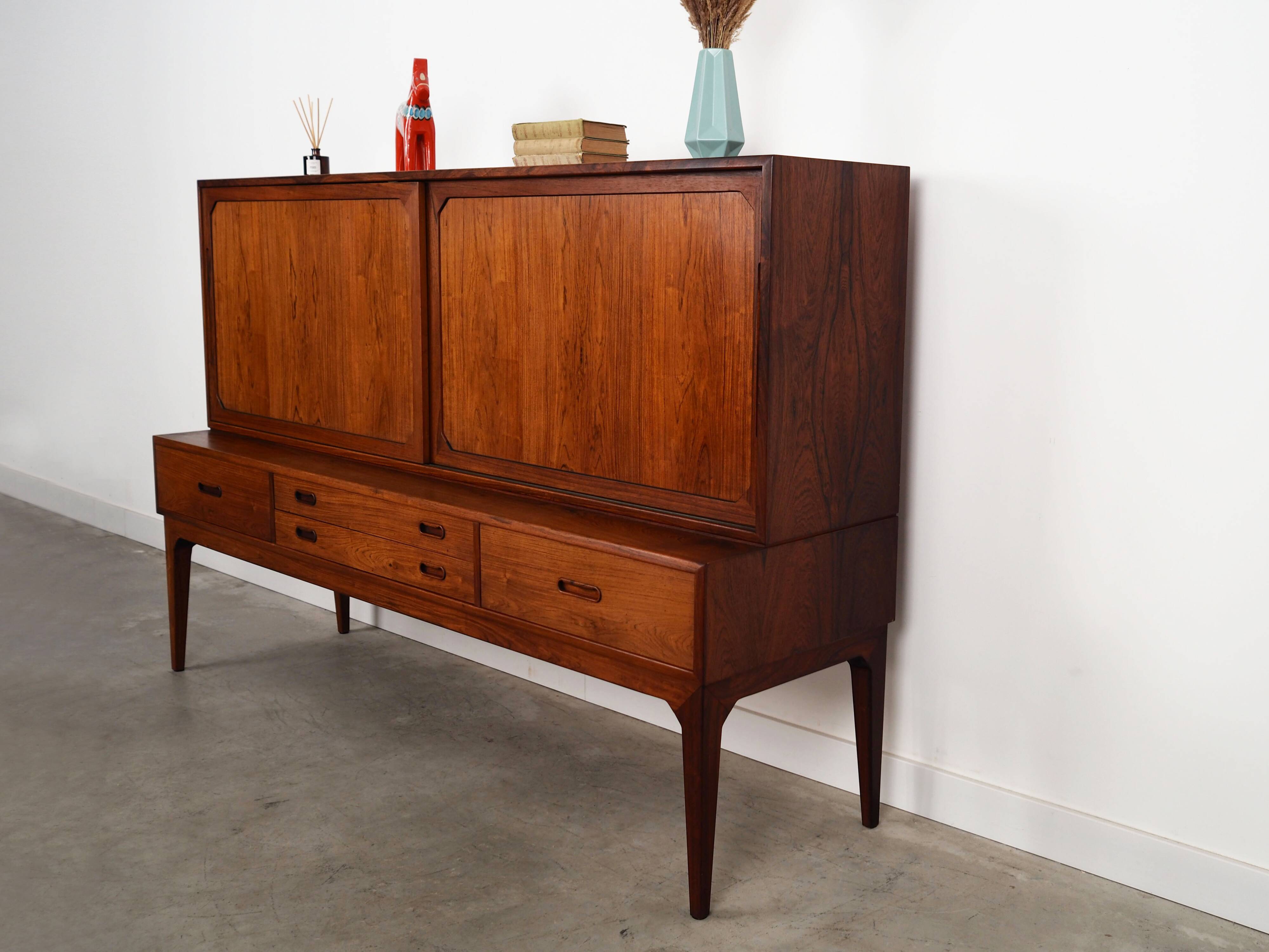 Buffet haut en palissandre, design danois, années 1960, designer : Severin Hansen