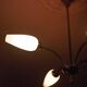 Vintage 4-light pendant light, articulated arm suspension, ceiling lamp, interior decor