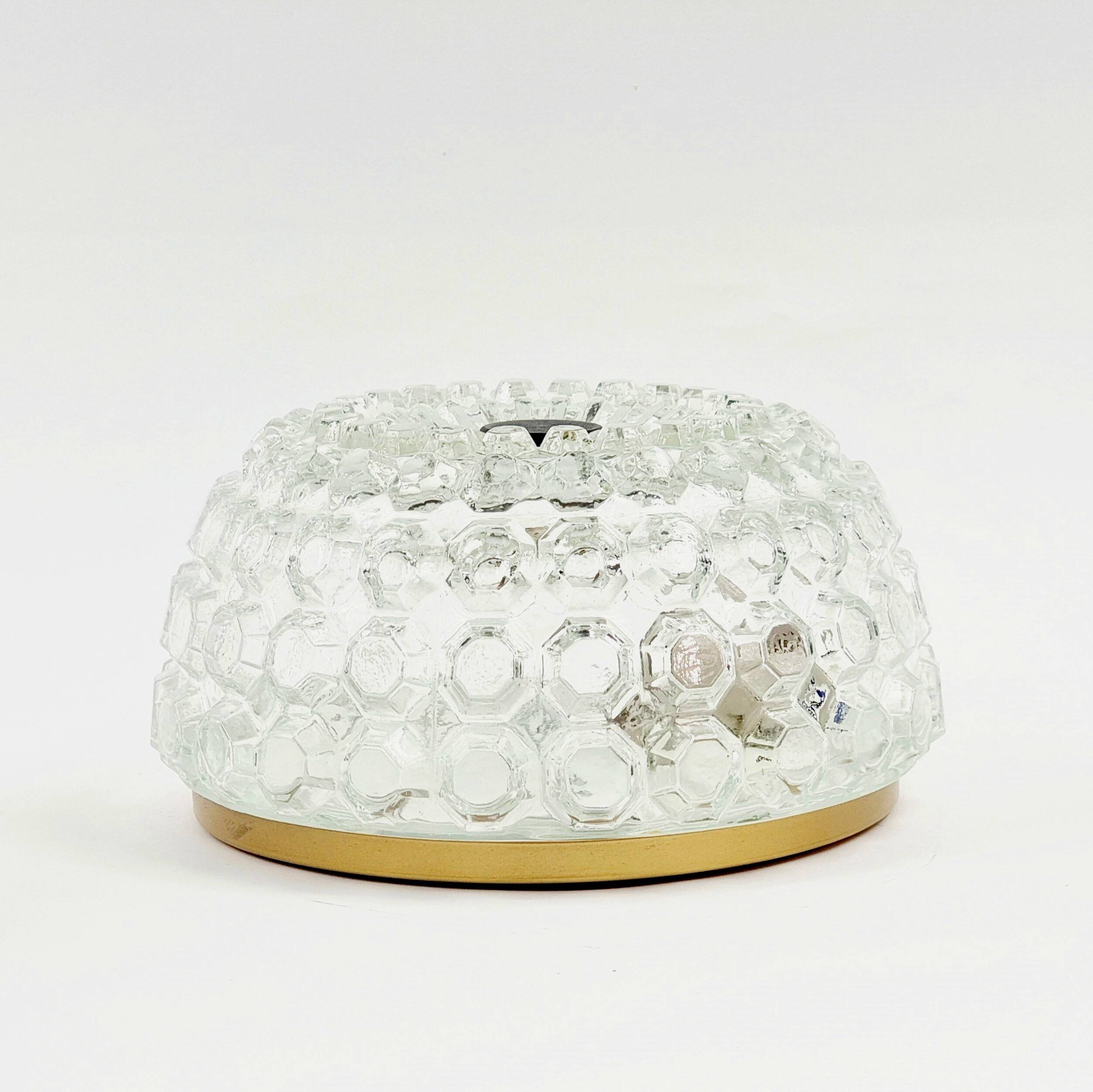 Mid-Century Bubble Glass Flush Mount/Ceiling Light from Limburg, Germany, 1960s