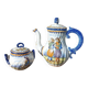 Henriot Quimper Teapot Sugar Bowl