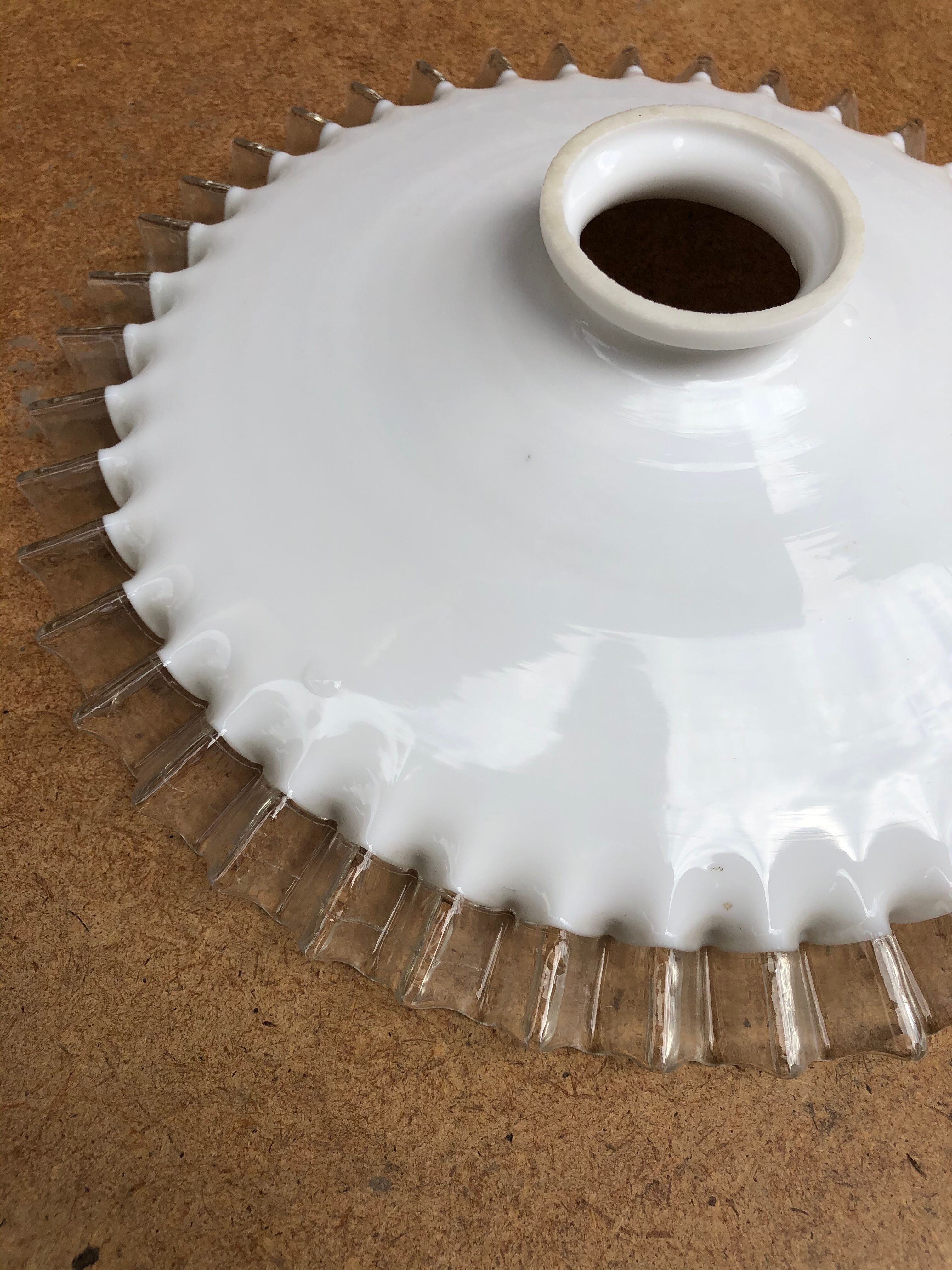 Lace opaline lampshade