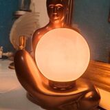 Vintage ceramic lamp from the 1980s