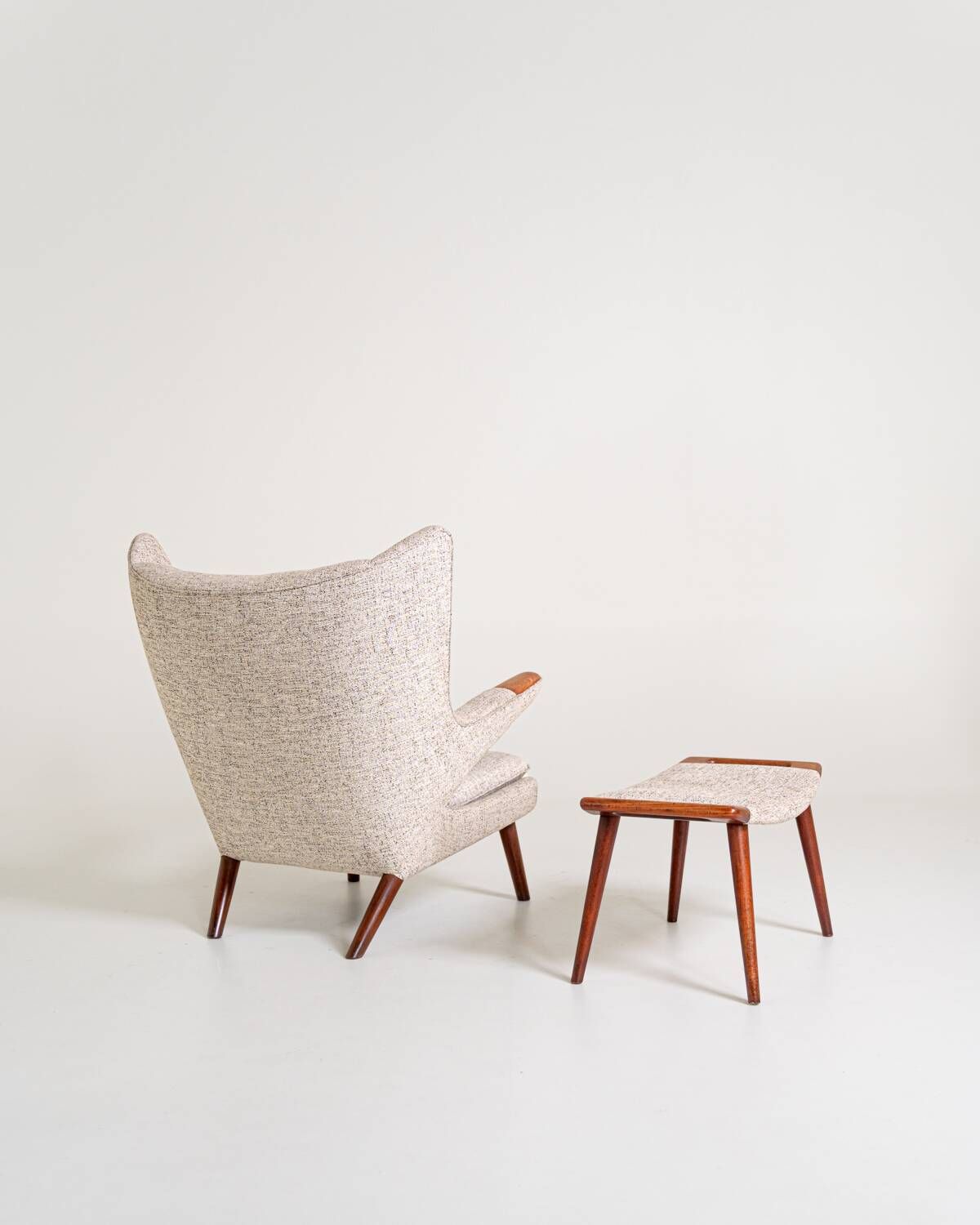 “Papa Bear” armchair and ottoman by Hans J. Wegner for A.P. Stolen, Denmark