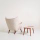“Papa Bear” armchair and ottoman by Hans J. Wegner for A.P. Stolen, Denmark