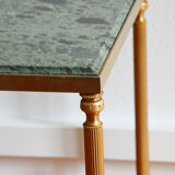60s green marble coffee table in neoclassical style