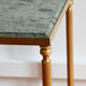 60s green marble coffee table in neoclassical style