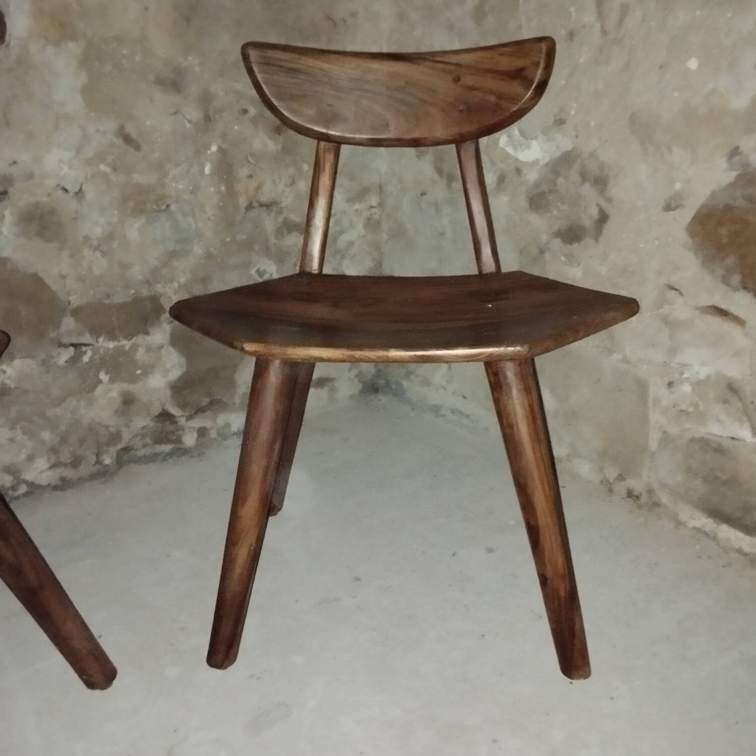 Pair of brutalist chairs from the 70s