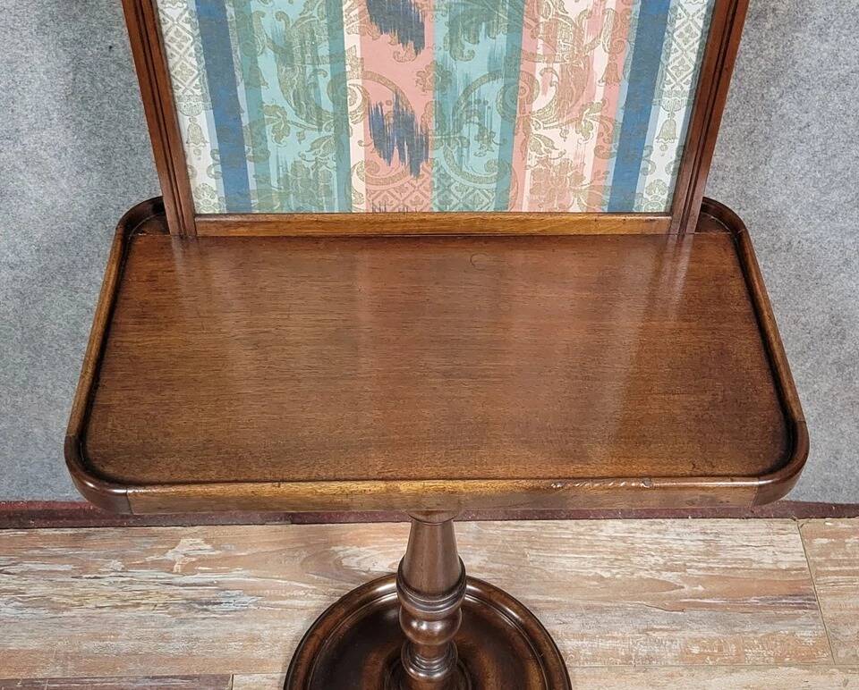 Guéridon d'apparat avec ecran de discrétion époque Napoléon III vers 1850