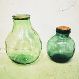 Demijohn green grand goulot