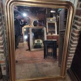 Mirror Louis Philippe 19th gold 144h/106l cms