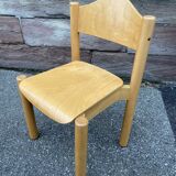 Chair school school child wood design 80 German Design signed Hiller