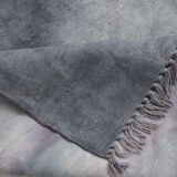 5x7 distressed gray blue hemp carpet232x156cm