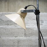 Metal two-spot floor lamp by Aluminor, 70s