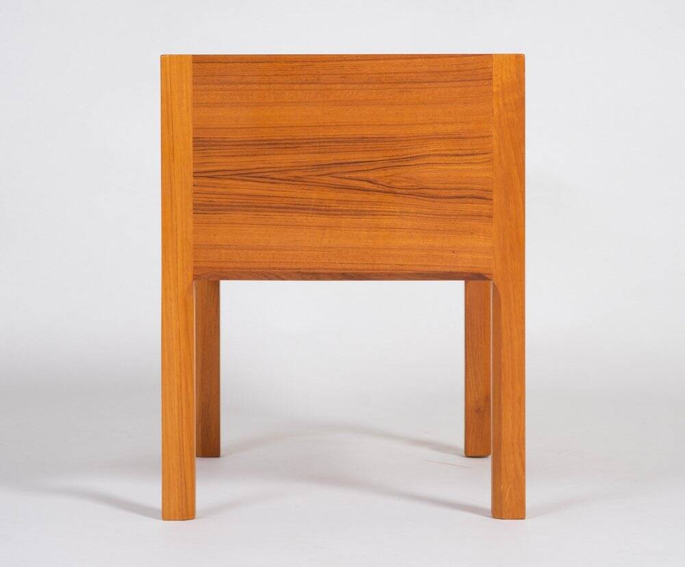 Large Vintage Teak Bedside Table, Denmark, 1960s