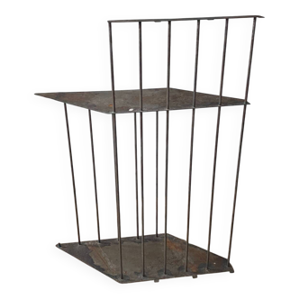 Brutalist steel console