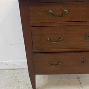 Louis XVI style chest of drawers in solid oak, 19th century