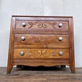 Commode style art deco 1950 1960 poignées argentés