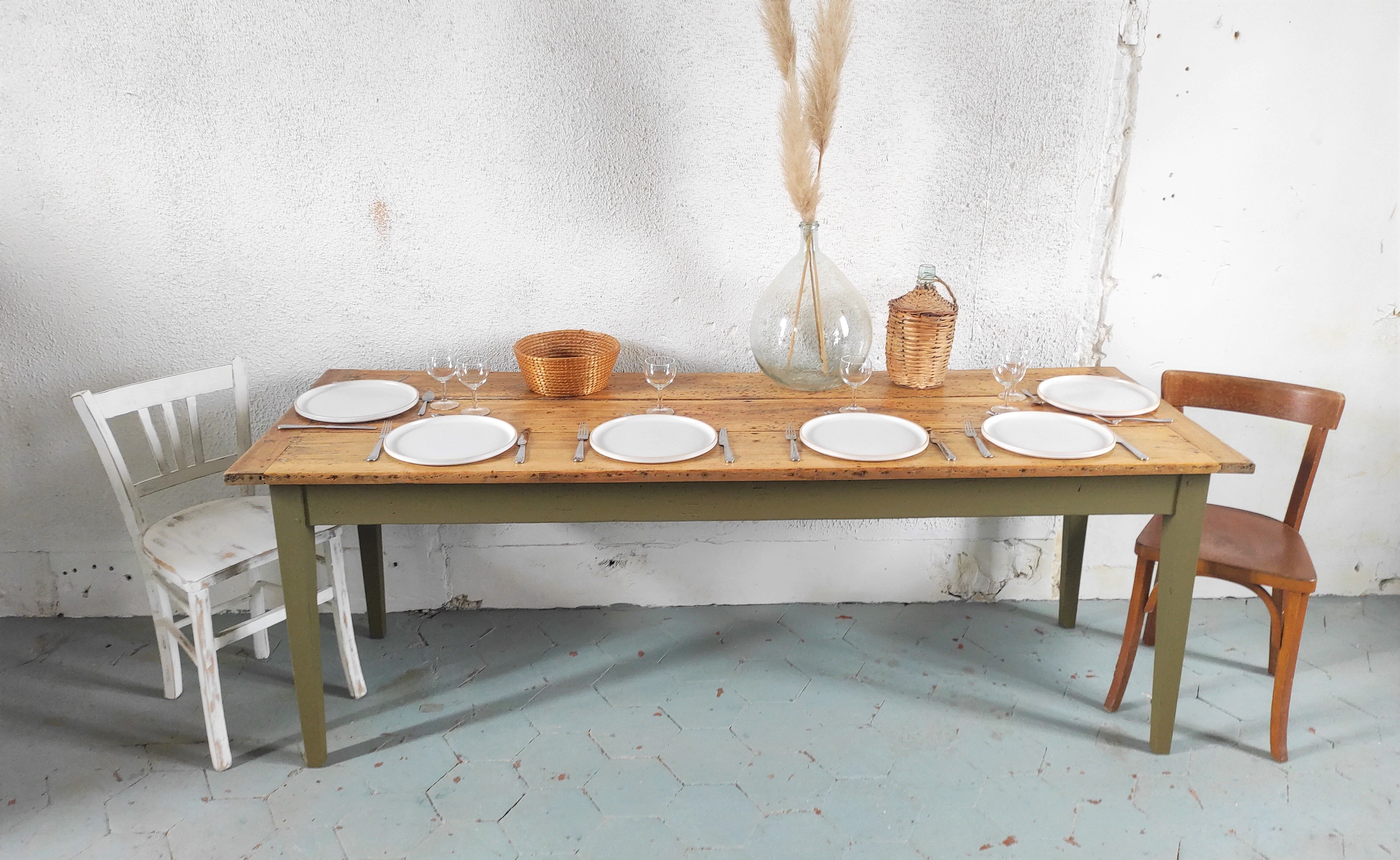 Table de ferme 210cm