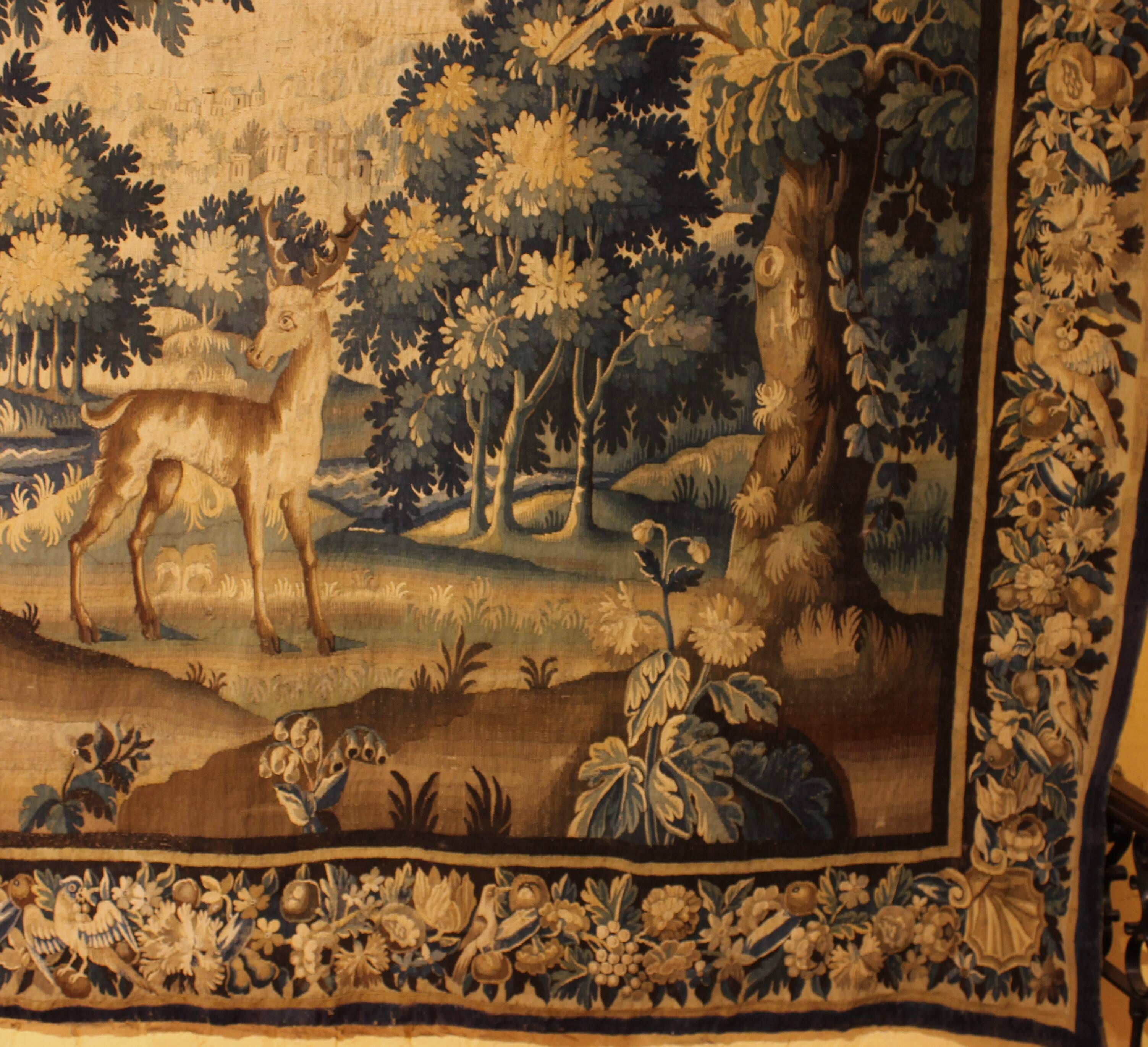 Flemish Verdure Tapestry from the 17th Century