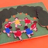 1940s Wooden Puzzle Game "La Ronde"