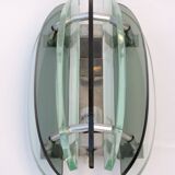 Vintage glass wall lamp from Veca Italy