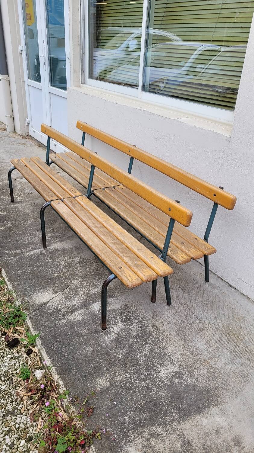Pair of Mullca nursery school benches 1950s