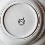 Set of 8 mismatched deep plates L'Amandinoise