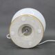Czechoslovak midcentury ceramic table lamp with opaline glass, 1960s