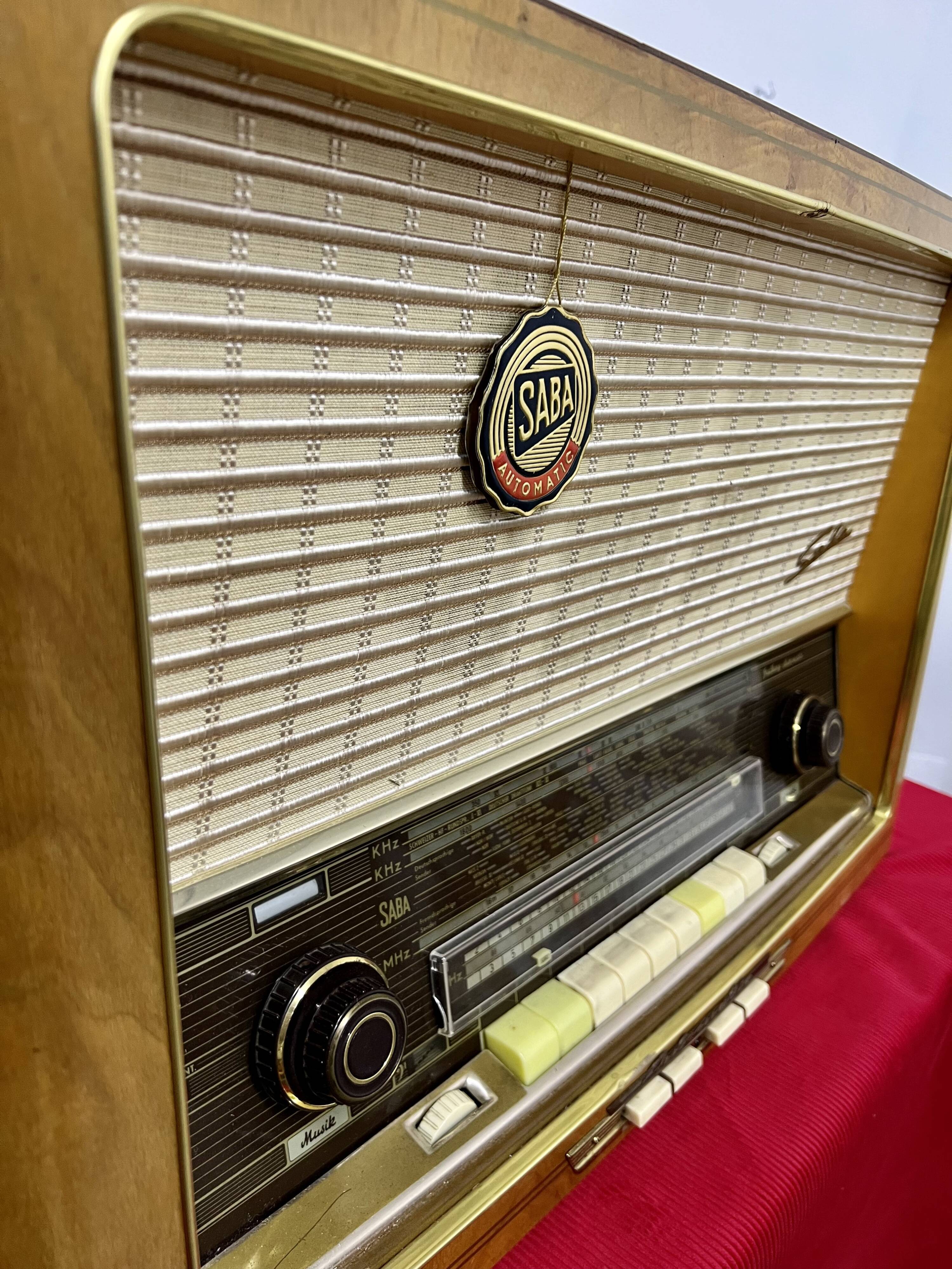Old radio SABA Freiburg Automatic 9 years 1958 / vintage super condition