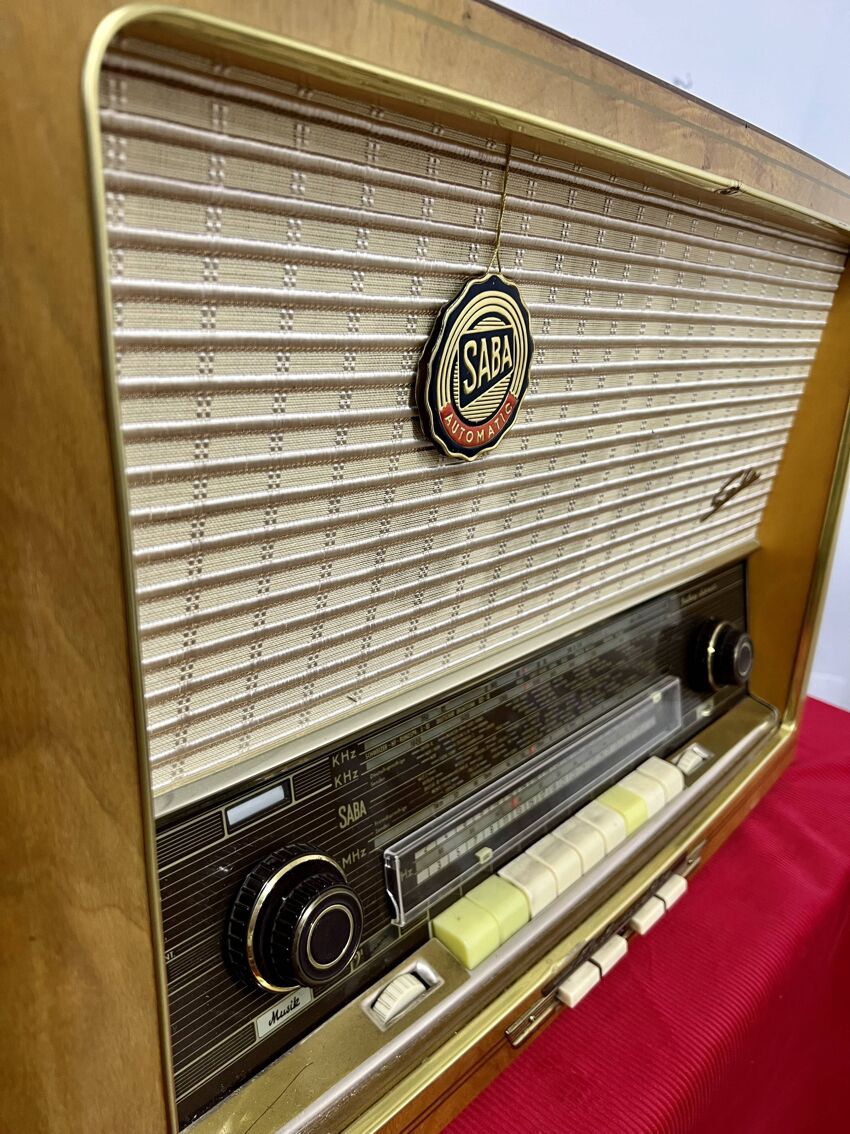Ancienne radio SABA Freiburg Automatic 9 années 1958 / vintage super état |  Selency