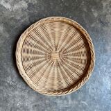 Woven wicker tray ⌀ 40 cm