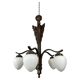 Art Deco bronze pendant lamp