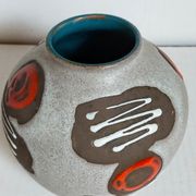 Ceramic ball vase west germany 50s