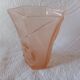 Tulip in bell - pink glass matt clear geometric decoration