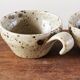Set of 4 pyrite stoneware mugs