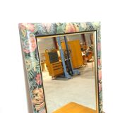 Vintage floral mirror with gold vintage