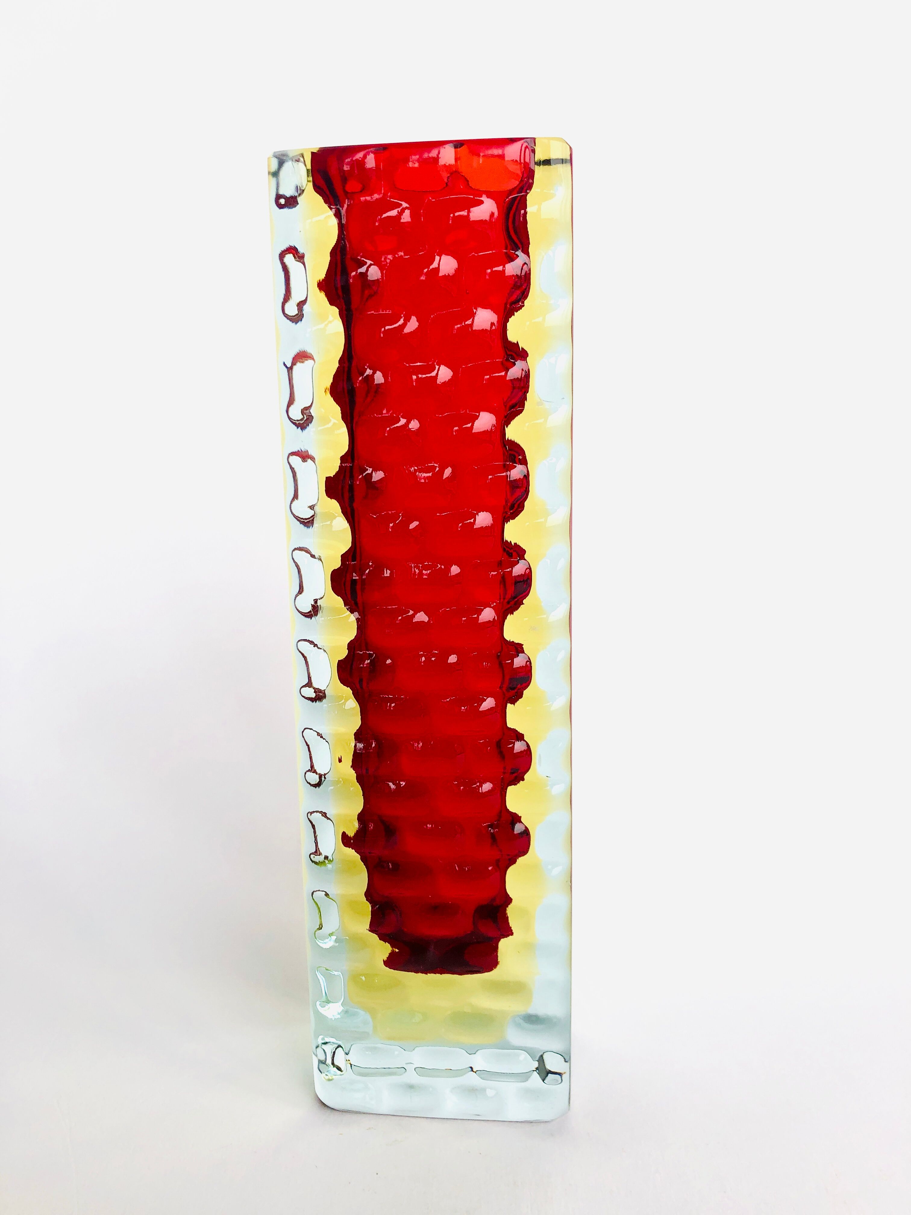 Vase Sommerso Murano design Luigi Mandruzzato, 60s