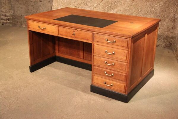 Bureau administratif double avec placard et tiroir